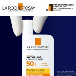 Anthelios Invisible Fluid UVMune 400 LSF 50+: Sonnencreme für das Gesicht für zu Sonnenallergie neigende und empfindliche Haut><noscript><img data-lazyloaded=