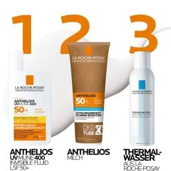 Anthelios Invisible Fluid UVMune 400 LSF 50+: Sonnencreme für das Gesicht für zu Sonnenallergie neigende und empfindliche Haut><noscript><img data-lazyloaded=