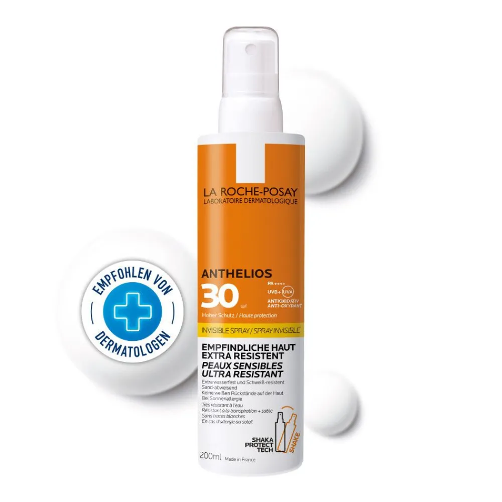 Anthelios Invisible Spray LSF 30 Sonnenspray Sonnenschutz bei zu Sonnenallergie neigende Haut>La Roche Posay New