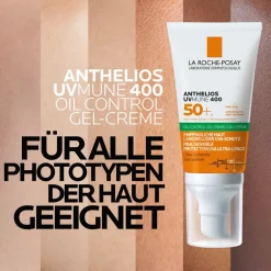 Anthelios UV Mune 400 Oil Control Gel-Creme Sonnengel mit LSF50+ für sehr hohen Schutz vor UVA- und UVB-Strahlen, für ölige Haut><noscript><img data-lazyloaded=