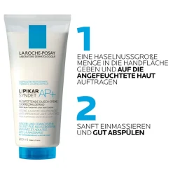 Lipikar Syndet AP+ Rückfettendes Duschgel für extrem trockene, zu Neurodermitis neigende Haut, auch für neugeborene Babys und Kinder|La Roche Posay Best
