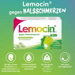 ® gegen Halsschmerzen Limettengeschmack ab 5 Jahren|Lemocin Clearance