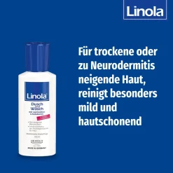 Linola Dusch und Wasch - Duschgel für trockene oder zu Neurodermitis neigende Haut|Linola Creme Sale