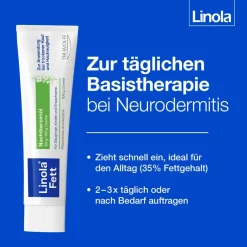 Linola Fett Nachtkerzenöl – pflanzliches Arzneimittel für trockene, raue Haut und bei Neurodermitis><noscript><img width=