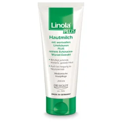 Linola PLUS Hautmilch - Körperlotion für juckende, trockene und irritierte Haut|Linola Hautmilch Discount