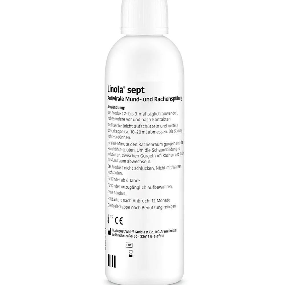 Linola® sept Antivirale Mund- und Rachenspülung - Mundspülung zum Gurgeln und Spülen> Hot