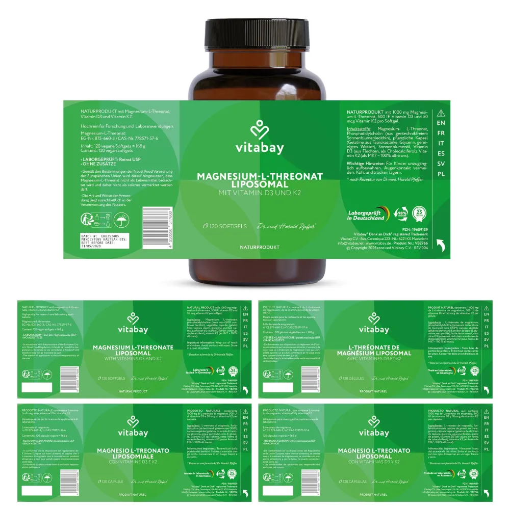 Liposomales Magnesium-L-Threonat 1000 mg| Clearance