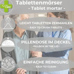 Tabletten Mörser - PillenCrusher - Blau|LisaCARE Hot