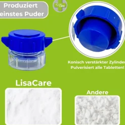 Tabletten Mörser - PillenCrusher - Blau|LisaCARE Hot