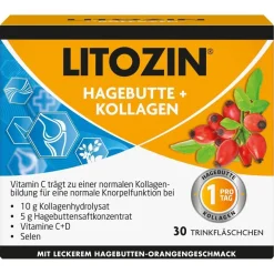 ® Hagebutte + Kollagen Trinkfläschchen|Litozin Clearance