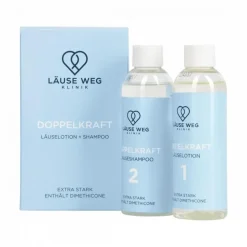 Läuse Weg Klinik Premium Läuseshampoo + Lotion für Erwachsene & Kinder| Sale