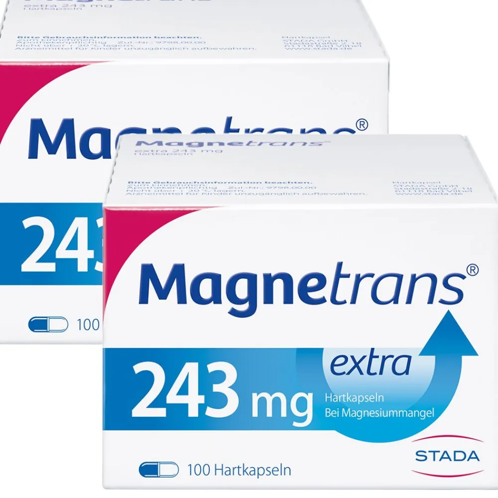 Magnetrans® extra 243 mg - Magnesiumkapseln für eine schnelle Hilfe bei Muskel- und Wadenkrämpfen bei nachgewiesenem Magnesiummangel> New