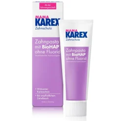 MAMA Zahnpasta Wirksamer Karies-Schutz mit BioHAP*  ab der Schwangerschaft>Karex Outlet