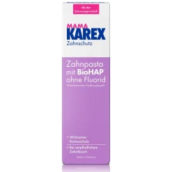 MAMA Zahnpasta Wirksamer Karies-Schutz mit BioHAP*  ab der Schwangerschaft>Karex Outlet
