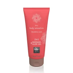 Massage- & Glide Gel 2 in 1 - Strawberry scent|