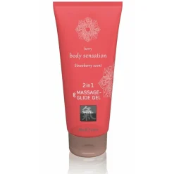 Massage- & Glide Gel 2 in 1 - Strawberry scent|