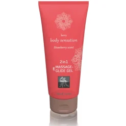 Massage- & Glide Gel 2 in 1 - Strawberry scent|