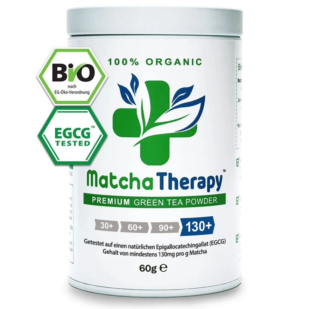 MatchaTherapy 130+ | BIO Matcha Grüntee aus Japan | Laborgeprüft: min. 130mg/g EGCG Antioxidantien| Clearance