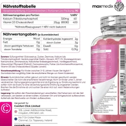 maxmedix Calcium & Vitamin D3 Gummibärchen für Kinder><noscript><img width=