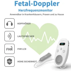 Medicalcorner24 Ultraschall Fetal-Doppler Grau| Best