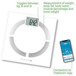 BS 444 connect Körperanalysewaage mit Smartphone App|Medisana Best