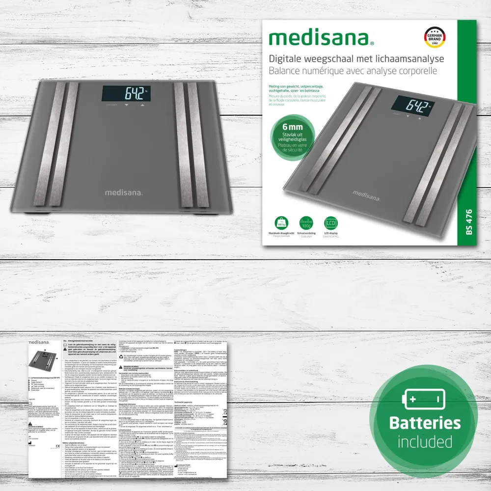 BS 476 connect Körperanalysewaage mit Smartphone App|Medisana Online
