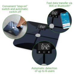 BS 652 Körperanalysewaage Wifi schwarz><noscript><img width=