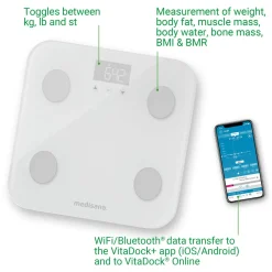 BS 600 WIFI connect Körperanalysewaage mit Smartphone App><noscript><img width=