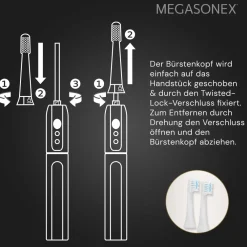 MEGASONEX MB2 medium-gezackt Bürstenköpfe><noscript><img width=