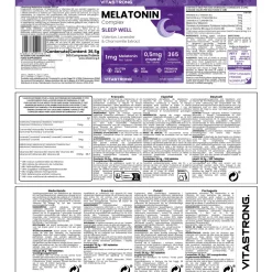 Melatonin Vitastrong Komplex, 365 Mikro-Tabletten><noscript><img width=