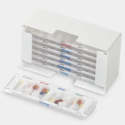 melipul Medikamenten-Dosierer XL-8 für 1 Woche mit 7 Dispensern und 8 Fächern| Online