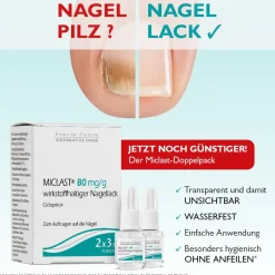 MICLAST® 80 mg/g wirkstoffhaltiger Nagellack gegen Nagelpilz 2x3ml> New