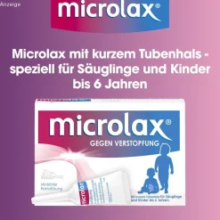 ® für Säuglinge & Kinder bis 6 Jahre bei Verstopfung mit kurzem Tubenhals|microlax Hot
