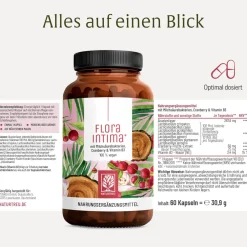 Milchsäurebakterien Kulturen Komplex Intimflora Cranberry 60 vegane Kapseln Floraintima ®><noscript><img width=