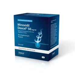 Minoxidil Dexcel® 50 mg/ml Spray, bei erblich bedingtem Haarausfall bei Männern| Online