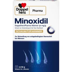 Minoxidil Pharma Männer 50 mg/g Schaum zur Anwendung auf der Haut (Kopfhaut)|Doppelherz