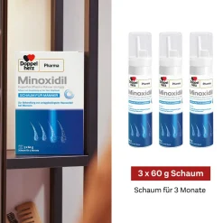 Minoxidil Pharma Männer 50 mg/g Schaum zur Anwendung auf der Haut (Kopfhaut)|Doppelherz