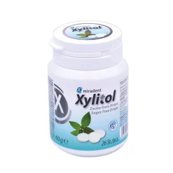 Xylitol zuckerfreie Drops, Minze|Miradent Hot