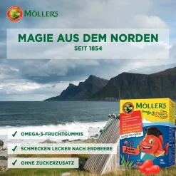 Möller’s Omega-3 Gelee Fisch Erdbeere><noscript><img width=