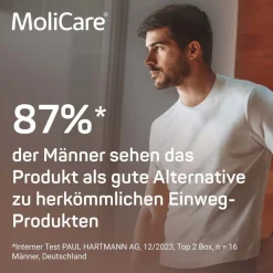 MEN – Diskrete waschbare Inkontinenzhose, schützende Boxershorts für sehr leichte Blasenschwäche, Größe M schwarz><noscript><img width=
