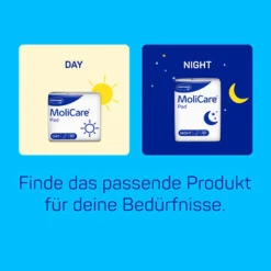 MoliCare Pad Night Inkontinenzeinlagen: sicherer Schutz in der Nacht bei leichter Blasenschwäche><noscript><img width=