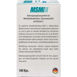 MSM 500 mg + Glucosamin + Vitamin C Kapseln><noscript><img width=