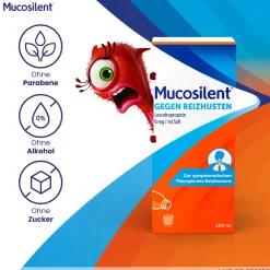 Mucosilent gegen Reizhusten | Hustenstiller | Langanhaltend | Ab 2 Jahren><noscript><img width=