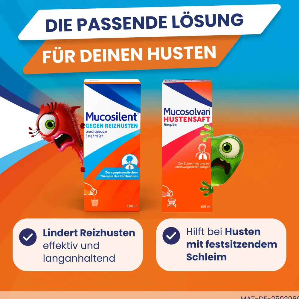 Mucosilent gegen Reizhusten | Hustenstiller | Langanhaltend | Ab 2 Jahren> Best