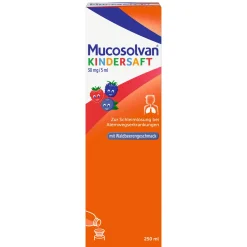 Kindersaft 250ml | löst Schleim, erleichtert Abhusten und lindert Hustenreiz|Mucosolvan Discount