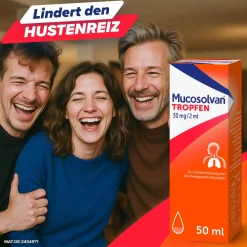Tropfen 2x 50ml | lösen festsitzenden Schleim und erleichtern das Abhusten>Mucosolvan Best