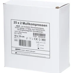 Mullkompressen 8 fach 10 x 10 cm steril> Outlet