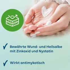 ® Heilsalbe bei wunder und entzündeter Haut mit Zinkoxid und Nystatin - Jetzt 15% mit dem Code stada15 sparen*><noscript><img width=