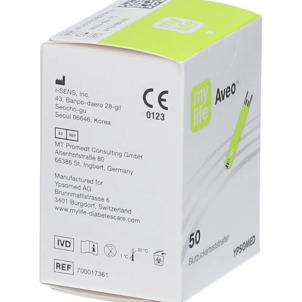 MYLIFE Aveo Blutzucker Teststreifen> New