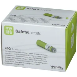 SafetyLancets Comfort Sicherheitsnadeln 28G 1,5 mm><noscript><img width=